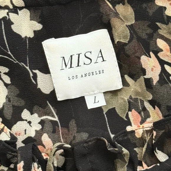 MISA Los Angeles Lolita Dress in Ditsy Black Floral Size Large - Picture 8 of 13